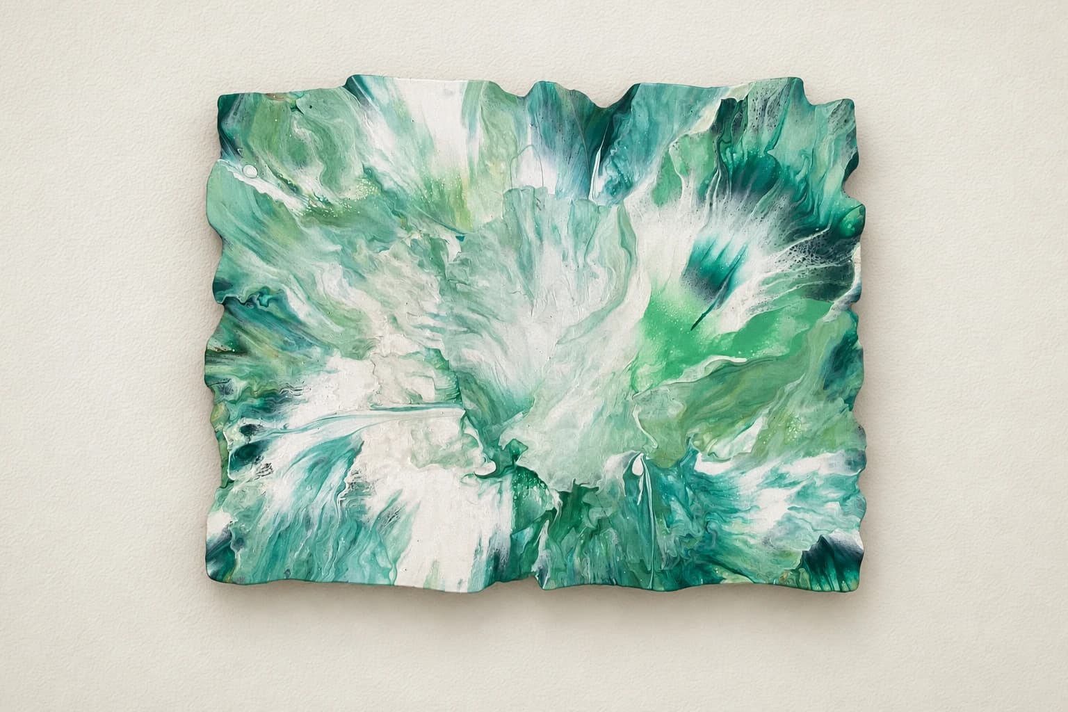 Artwork: Soft green clouds